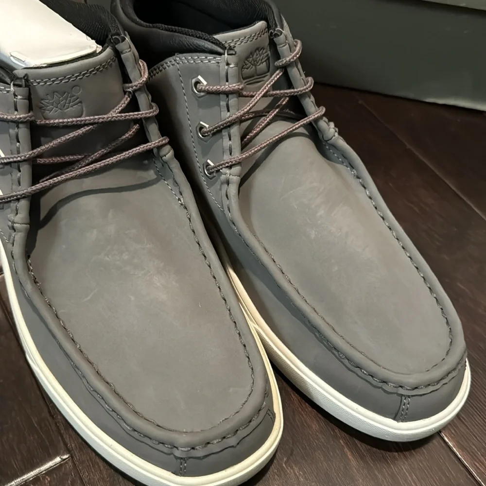 Timberland gray groveton mock toe chukka NIB 9.5